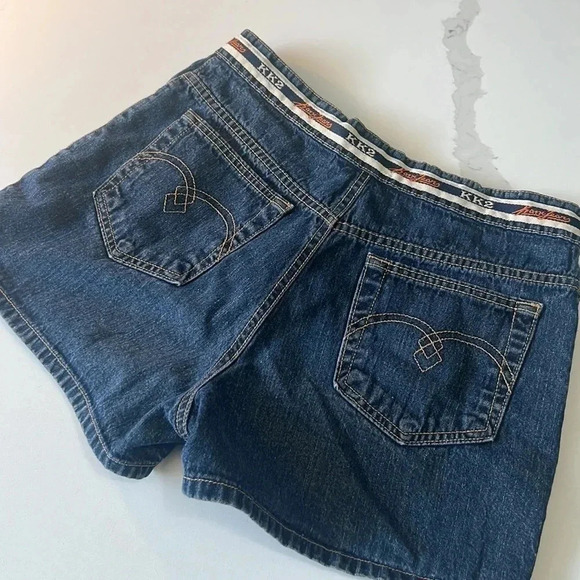 Karl Kani Denim Jean Shorts. Detailed waistband. Size 10 - Picture 7 of 14